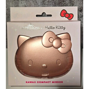 Impressions For Hello Kitty Kawaii LED Compact Mirror Rose Gold NEW (169)